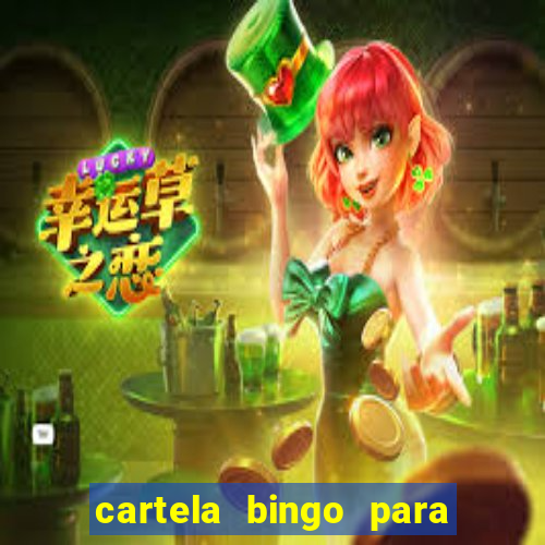 cartela bingo para cha de cozinha imprimir gratis